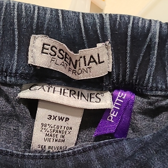 Catherines Petite Flat Front Jeans - Picture 2 of 6